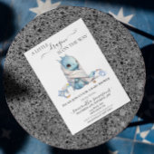 Ein kleiner Drache ist auf dem Weg Babydusche Einladung