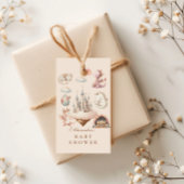 Ein kleiner Drache ist auf dem Weg Babydusche Geschenkanhänger