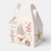 Ein kleiner Drache ist auf dem Weg Babydusche Geschenkschachtel (Vorderseite)