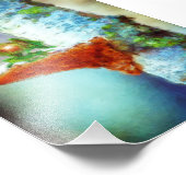 Ein kleiner Drache schläft Fotodruck (Ecke)