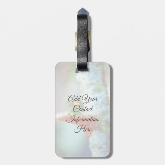 Ein kleiner Drache schläft Gepäckanhänger (Rückseite vertikal)