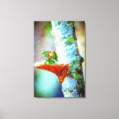 Ein kleiner Drache schläft Leinwanddruck (Vorderseite)