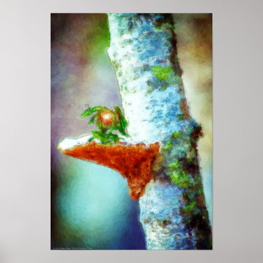 Ein kleiner Drache schläft Poster (Vorne)