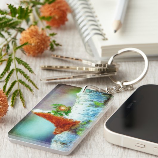 Ein kleiner Drache schläft Schlüsselanhänger (Vorderseite rechts)