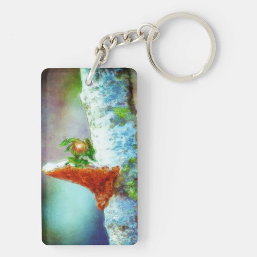 Ein kleiner Drache schläft Schlüsselanhänger (Rückseite)