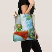 Ein kleiner Drache schläft Tasche (Von Nahem)