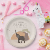Ein kleiner Erdnuss | Boho Safari Desert Baby Dusc Pappteller (Party)