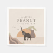 Ein kleiner Erdnuss | Boho Safari Desert Baby Dusc Serviette (Vorderseite)