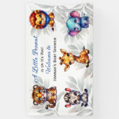 Ein kleiner Erdnuss ist auf dem Weg | Babydusche Banner (Vertikal)