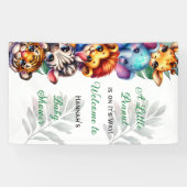 Ein kleiner Erdnuss ist auf dem Weg | Babydusche Banner (Horizontal)