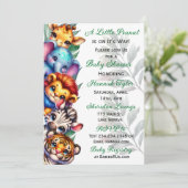 Ein kleiner Erdnuss ist auf dem Weg | Babydusche Einladung (Stehend Vorderseite)