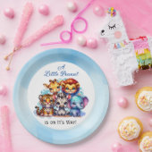 Ein kleiner Erdnuss ist auf dem Weg | Babydusche Pappteller (Party)