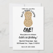 Ein kleiner Erdnuss Niedlich Whimsical 1. Geburtst Einladung (Vorderseite)