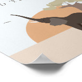 Ein kleiner Erdnuss | Safari Wüstenfavoriten & Lec Poster (Ecke)