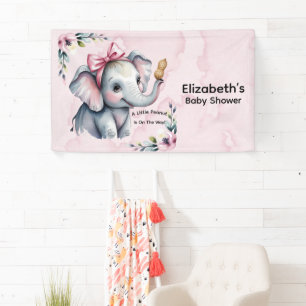 Ein kleiner Erdnussbabie ist auf dem Weg Willkomme Banner