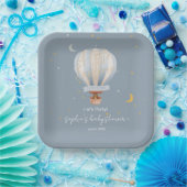 Ein kleiner Explorer Heißluftballon Custom Pappteller (Party)
