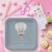 Ein kleiner Explorer Heißluftballon Custom Pappteller (Party)