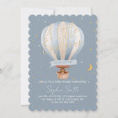 Ein kleiner Explorer ist auf dem Weg Hot Air Ballo Einladung (Vorderseite)