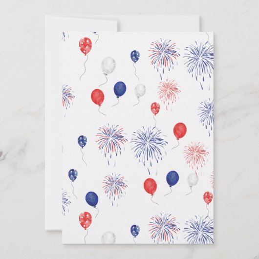 Ein kleiner Firecracker auf und ab Babydusche Einladung (Rückseite)