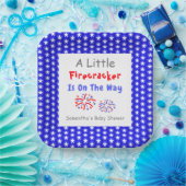 Ein kleiner Firecracker ist unterwegs Pappteller (Party)