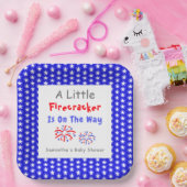 Ein kleiner Firecracker ist unterwegs Pappteller (Party)