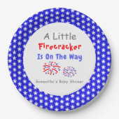 Ein kleiner Firecracker ist unterwegs Pappteller (Vorderseite)