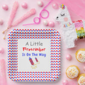 Ein kleiner Firecracker ist unterwegs Pappteller (Party)