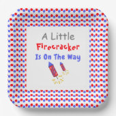 Ein kleiner Firecracker ist unterwegs Pappteller (Vorderseite)