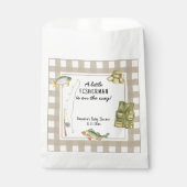 Ein kleiner Fischer ist auf dem Weg Baby Dusche Geschenktütchen (Vorderseite)