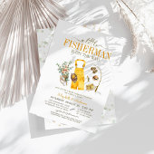 Ein kleiner Fischer ist unterwegs mit einer Babydu Einladung