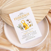 Ein kleiner Fischer ist unterwegs mit einer Babydu Einladung