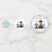 Ein kleiner Fisherman | Babydusche für niedliche J Konfetti (Vorderseiten)