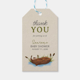 Ein kleiner Fisherman dankt dir Script Baby Shower Geschenkanhänger