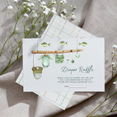 Ein kleiner Fisherman ist in der Joy Diaper Raffle Begleitkarte