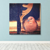 Ein kleiner Fluff Leinwanddruck (Insitu (Holzboden))