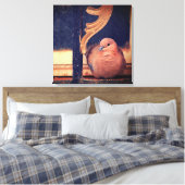 Ein kleiner Fluff Leinwanddruck (Insitu (Schlafzimmer))