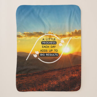 Ein kleiner Fortschritt jeden Tag summiert sich zu Sherpadecke