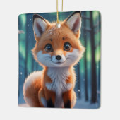 Ein kleiner Foxy Keramikornament (Links)