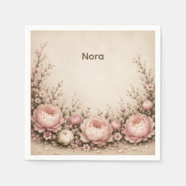 Ein kleiner Freund Floral Erster Geburtstag Serviette