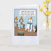 Ein kleiner Frosttag Karte (Gelbe Blume)