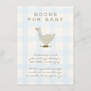 Ein kleiner Gänsejunge Baby Shower Bücher für Baby Begleitkarte