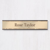 Ein kleiner Glitzer Rose Gold Türschild (Vorderseite )