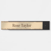Ein kleiner Glitzer Rose Gold Türschild (Vorderseite )