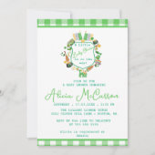 Ein kleiner glücklicher Arm ist auf dem Weg Wappen Einladung (Vorderseite)