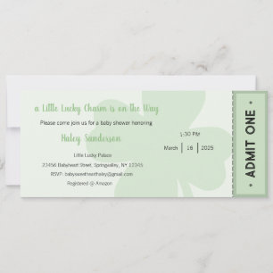 Ein kleiner Glücksbringer ist auf dem Weg zur Einl Einladung