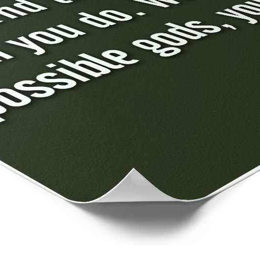 Ein kleiner Gott | Stephen Roberts Poster (Ecke)