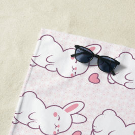 Ein kleiner Hase aus Gefühlen Strandtuch