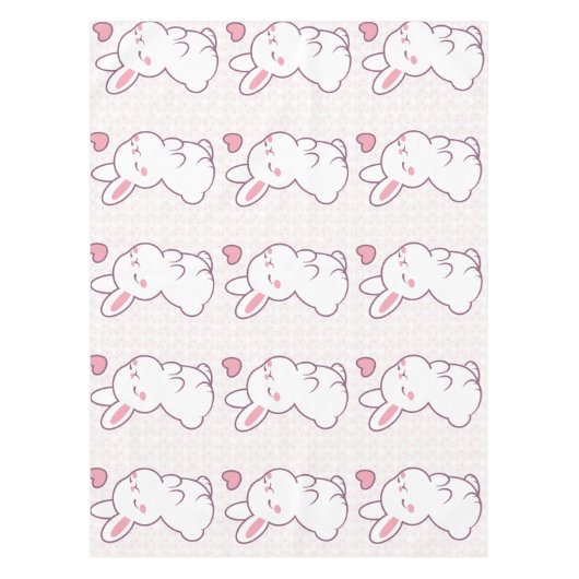 Ein kleiner Hase aus Gefühlen Tischdecke (Vorderseite)