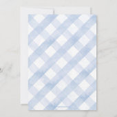 Ein kleiner Hase ist auf dem Weg Babydusche einlad Einladung (Rückseite)