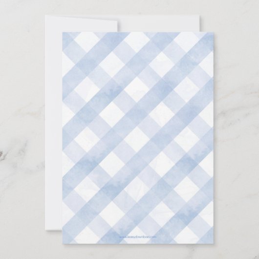 Ein kleiner Hase ist auf dem Weg Babydusche einlad Einladung (Rückseite)